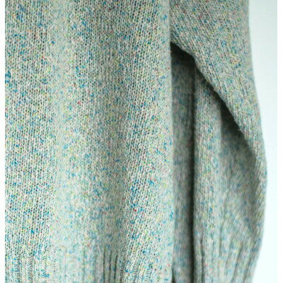 【ふるさと納税】【ezu】color field sweater unabara /天然繊維◆海原◆Lサイズ【1720352】
