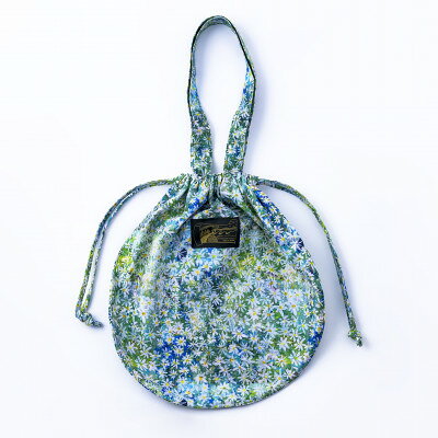 [ezu]white flowers circle bag 白い花