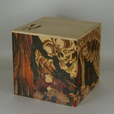 【ふるさと納税】版木絵 浮世絵 桐箱(相馬の古内裏)【1240986】