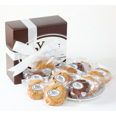 【ふるさと納税】Yoko 039 s Cookiesのアメリカンクッキーリボン付BOX12枚セット(3種類入)【1349846】