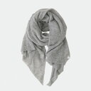 【ふるさと納税】【 OTA KNIT 】ふわふわガーゼ ファーカシミヤ ショール(トップグレー)【1568327】