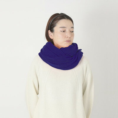 【ふるさと納税】【 OTA KNIT 】ふわふわガーゼ ファーカシミヤ ショール(ネイビー)【1568331】 f102059-ota-10000711 群馬県太田市 サンプル画像2