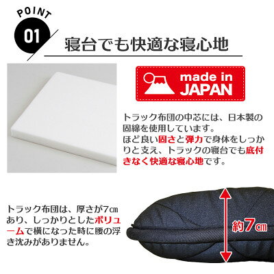 【ふるさと納税】ふるさと納税 太田市 トラック用布団 寝台マット 60cm×200cm【1717662】 [2]
