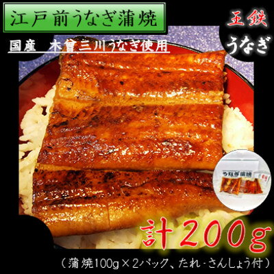 【ふるさと納税】【2025年3月中旬発送】国産江戸前の味・蒲焼2人前【配送不可地域：離島】【6713075】