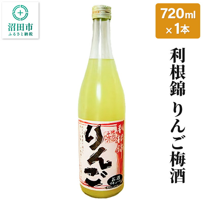 【ふるさと納税】利根錦 りんご梅酒 720ml×1本 リキュール