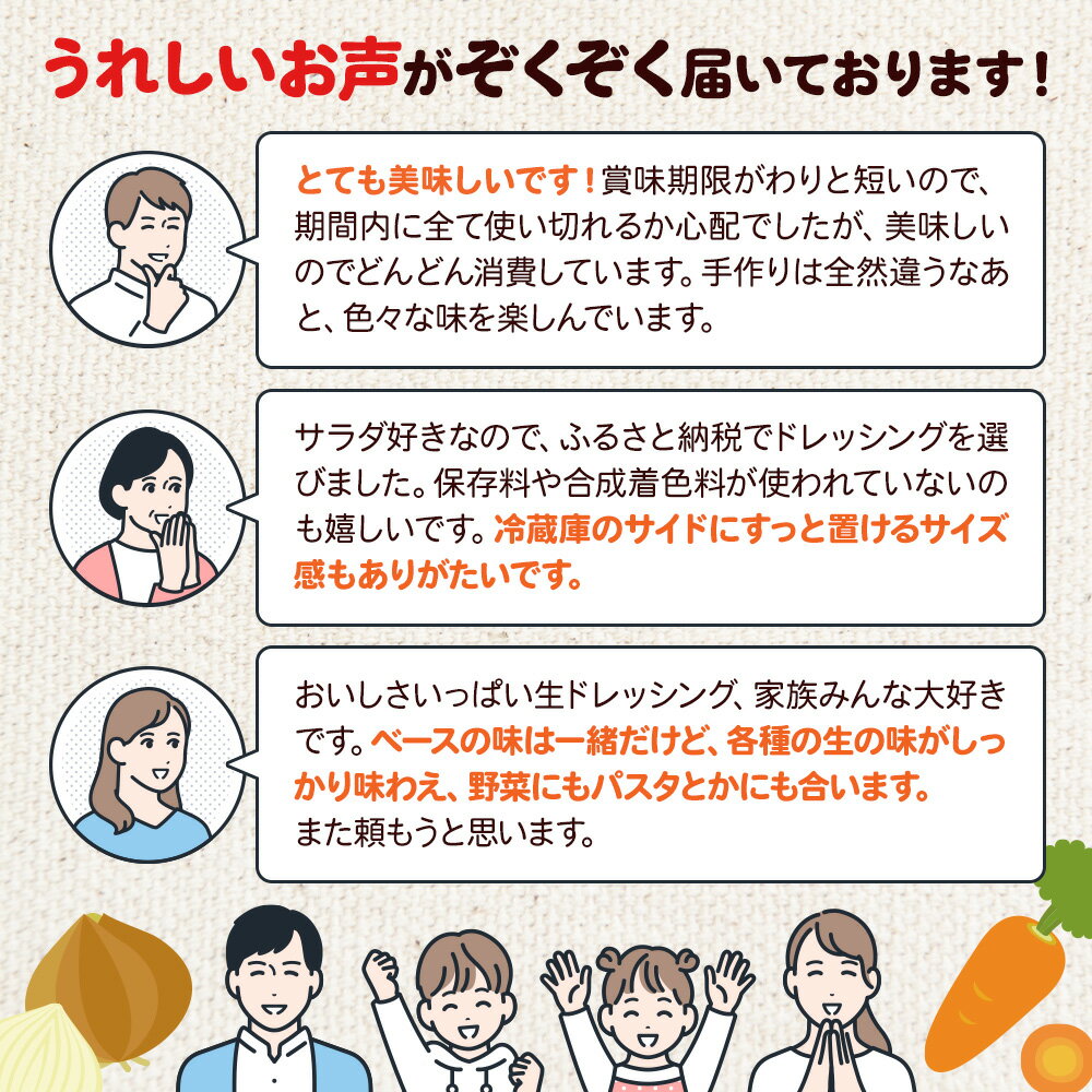 【ふるさと納税】自家製・群馬産野菜で手作りドレッシング 食卓彩る12種類セット 200ml×各1本