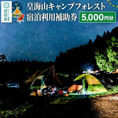 楽天ふるさと納税　【ふるさと納税】群馬県沼田市 皇海山キャンプフォレスト宿泊利用補助券 5,000円分