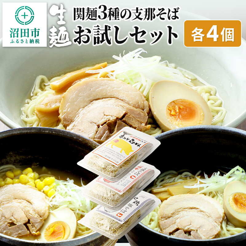 18位! 口コミ数「0件」評価「0」関麺 3種の支那そば お試しセット 各4個 味噌／醤油／塩