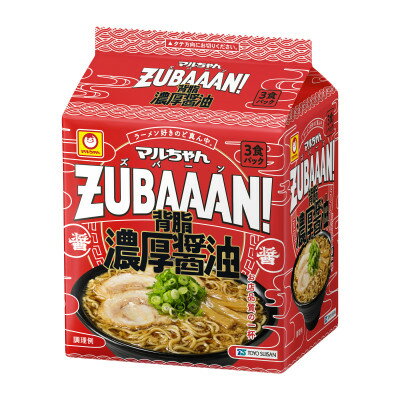 42位! 口コミ数「0件」評価「0」マルちゃんZUBAAAN!　背脂濃厚醤油　3食入り×9パック【1462215】