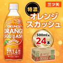 9位! 口コミ数「0件」評価「0」『三ツ矢』特濃オレンジスカッシュPET500ml　24本【1335970】