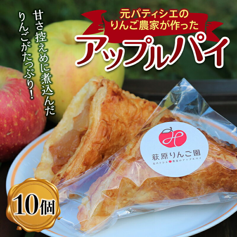 【ふるさと納税】りんご農家が作ったりんごを使ったアップルパイ 140g×10個 洋菓子 お菓子 スイーツ りんご アップル F4H-0306のサムネイル