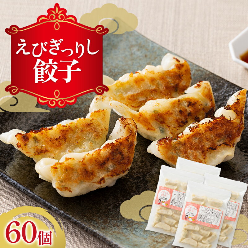 【ふるさと納税】えびぎっしり餃子 60個 焼餃子 水餃子 中華 ぎょうざ ギョーザ お弁当 おかず F4H-0217のサムネイル