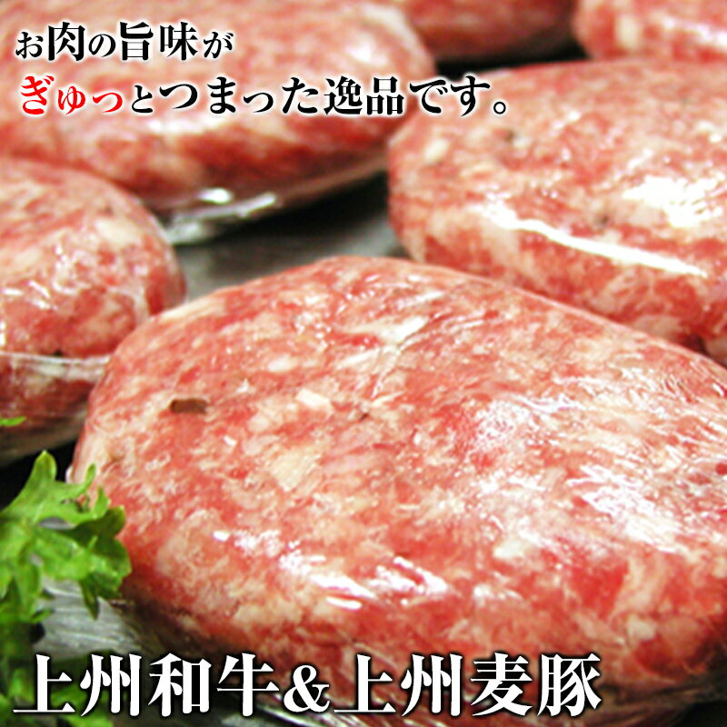 手作り王様のハンバーグ （150g×6個） 豚 銘柄豚 ブランド豚 肉 上州麦豚 上州和牛 F20E-954