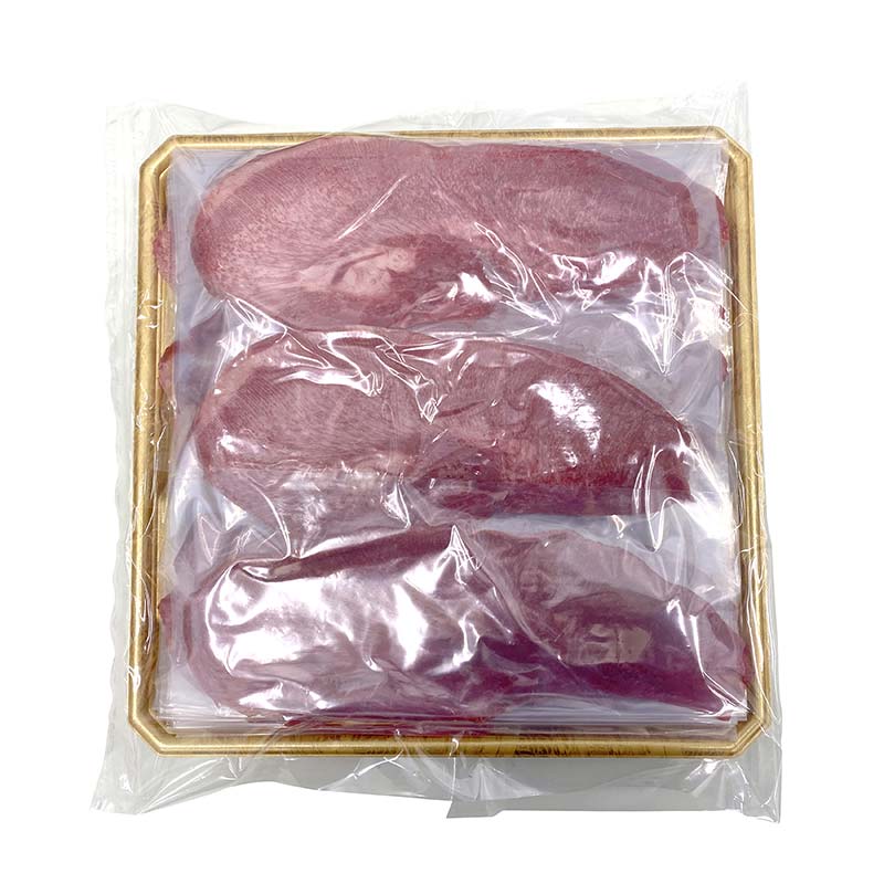 【ふるさと納税】 柔らか牛タン高級バージョン 縦切り 500g（22枚～27枚）（塩味） 焼肉 焼き肉 BBQ キャンプ 味付き 冷凍焼肉 牛たん スライス 冷凍 牛肉 群馬県 富岡市 F21E-406 ＼数量限定！味付き鶏もも肉200g付き／