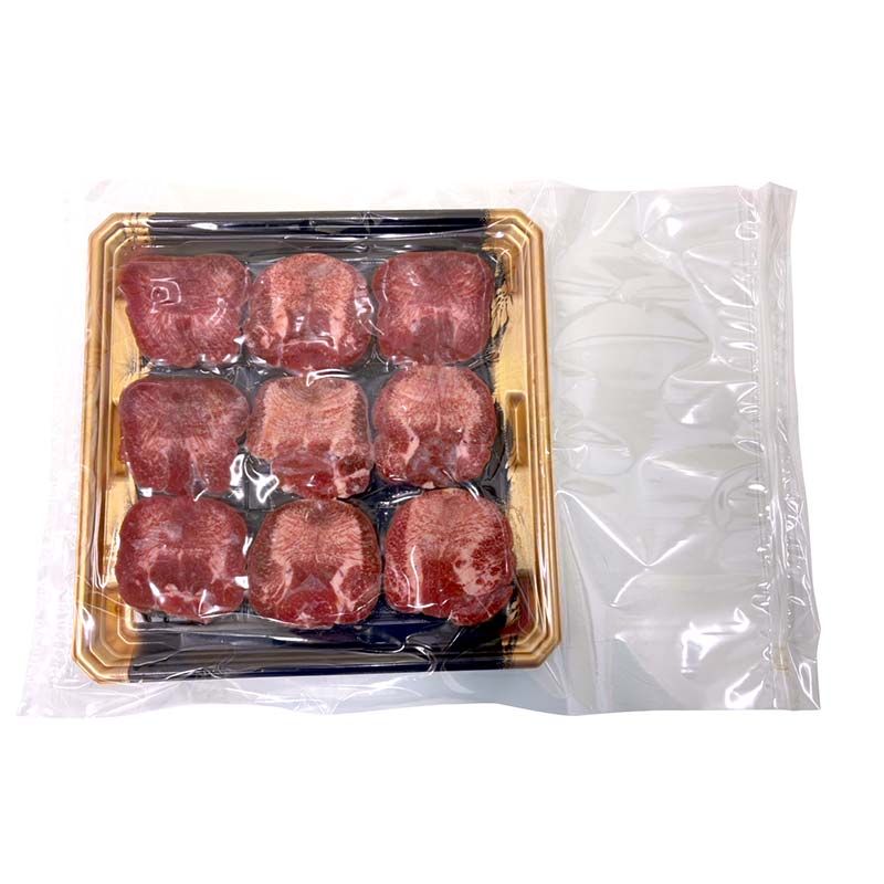 【ふるさと納税】 柔らか牛タン高級バージョン 極厚（10mm） 500g（8枚～10枚）（塩味） 焼肉 焼き肉 BBQ キャンプ 味付き 冷凍焼肉 牛たん スライス 冷凍 牛肉 群馬県 富岡市 F21E-407 ＼数量限定！味付き鶏もも肉200g付き／