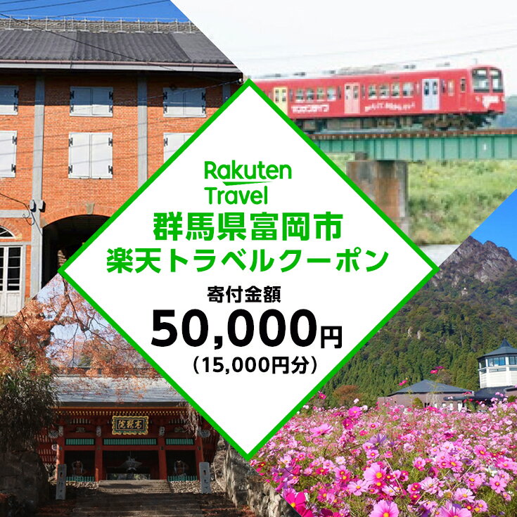 【ふるさと納税】群馬県富岡市の対象施設で使える楽天トラベルクーポン 寄付額5万円 F20E-750