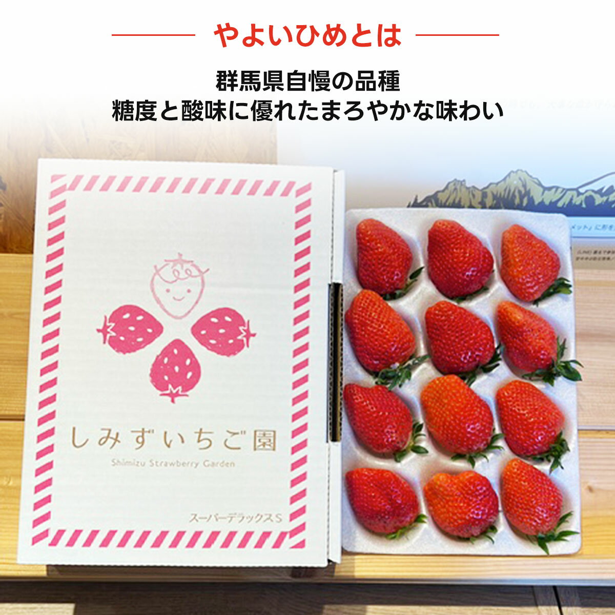 【ふるさと納税】【Aコース】群馬県産いちご「やよいひめ」約400g 贈答用化粧箱入り ANV001 ／ 苺 イチゴ 果物 フルーツ ギフト 群馬県いちご品評会銀賞・銅賞受賞 送料無料 群馬県