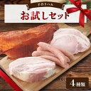 【ふるさと納税】手作りハム(お試しセット)~安心真心お届け便~ ロースハム・ソーセージ・ベーコン・ジャーキーなど4種【配送不可地域:離島】【1635658】