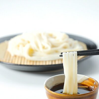 程よいコシと弾力、透明感のある食感なめらかなうどん　【ふるさと納税】【のし付き】山里水沢うどん2人前×4袋【1427683】