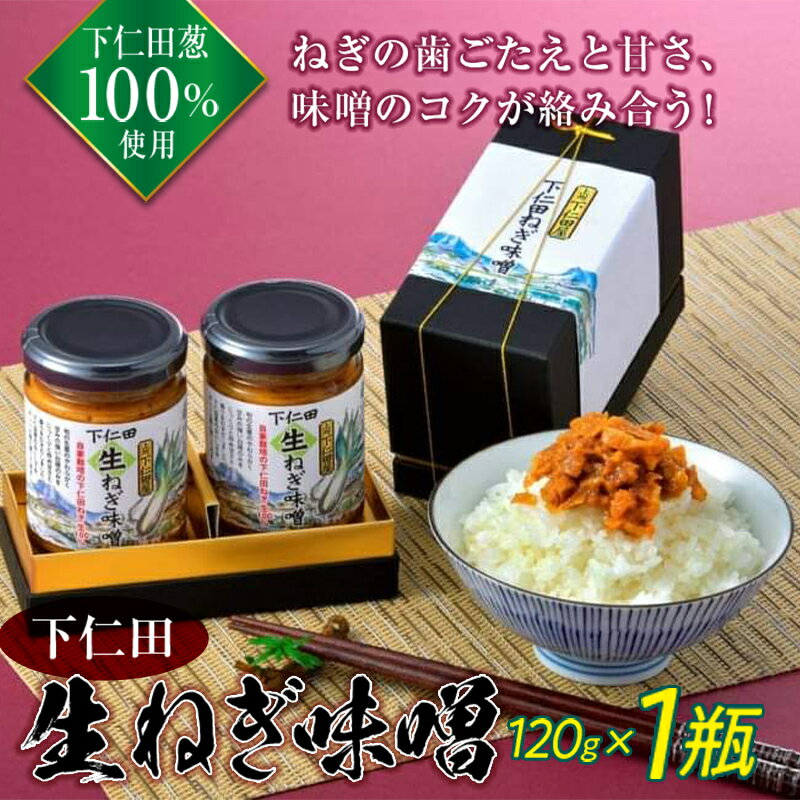 日本野菜ソムリエ協会 野菜ソムリエサミット 加工品部門 銀賞受賞 群馬県下仁田町 自家栽培の下仁田ネギ100%使用!下仁田生ねぎ味噌 120g×1瓶 ごはんのお供 ねぎ ネギ 王様ねぎ 殿様ねぎ 特産 冷ややっこ 豆腐 料理 アレンジ F21K-107