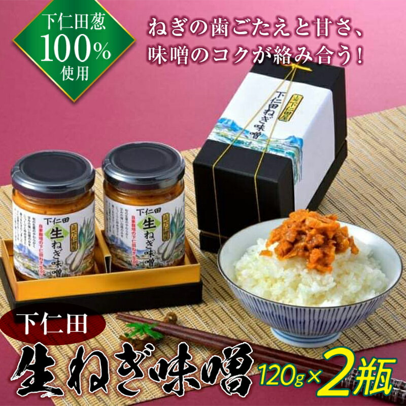 日本野菜ソムリエ協会 野菜ソムリエサミット 加工品部門 銀賞受賞 群馬県下仁田町 自家栽培の下仁田ネギ100%使用!下仁田生ねぎ味噌 120g×2瓶 ごはんのお供 ねぎ ネギ 葱 王様ねぎ 殿様ねぎ 特産 F21K-108