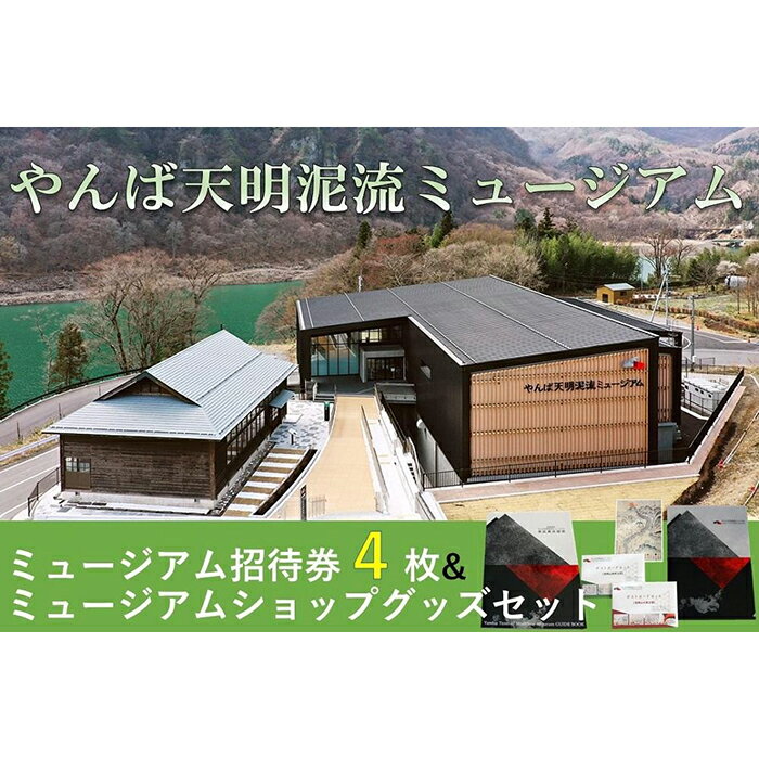 【ふるさと納税】やんば天明泥流ミュージアム 招待券(4枚)&ミュージアムショップグッズセット【入場券 おすすめ 群馬県 長野原町 北軽井沢】 | 予約 旅行 人...