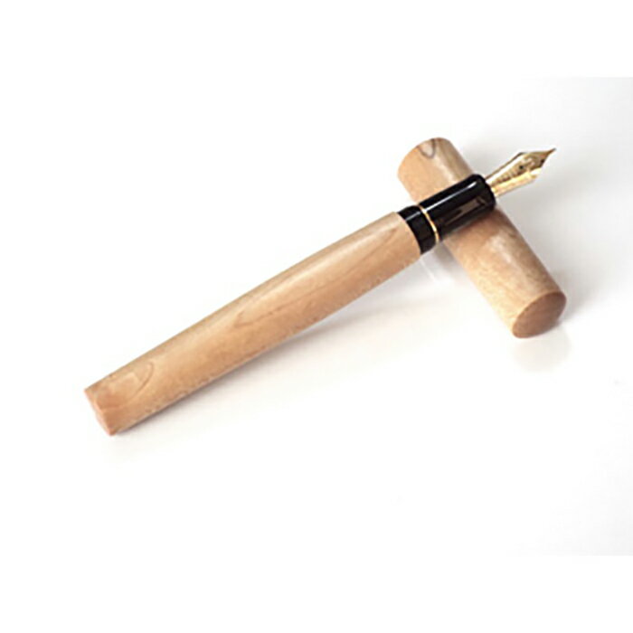 【ふるさと納税】スティロアート軽井沢オリジナル木軸の万年筆「アサマ」カエデ<細字>【筆記用具 お祝い プレゼント ギフト おすすめ 群馬県 長野原町 北軽井沢】...