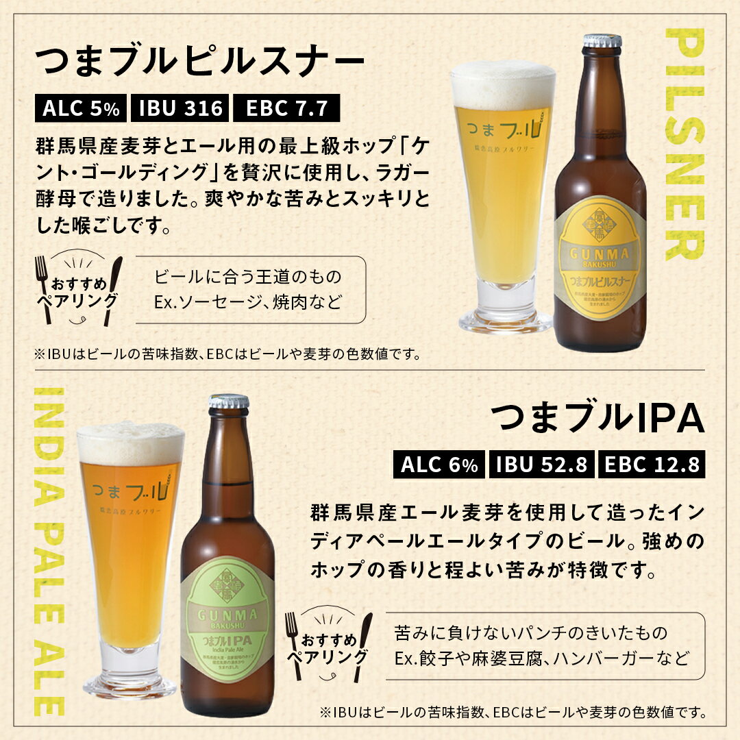 【ふるさと納税】 群馬麦酒 6本 セット ＜ 季節の ビール ＞ 【 熨斗 対応品 】 ビール クラフトビール 嬬恋高原ブルワリー 330ml 6本 瓶ビール お歳暮 お中元 熨斗 ギフト 贈り物