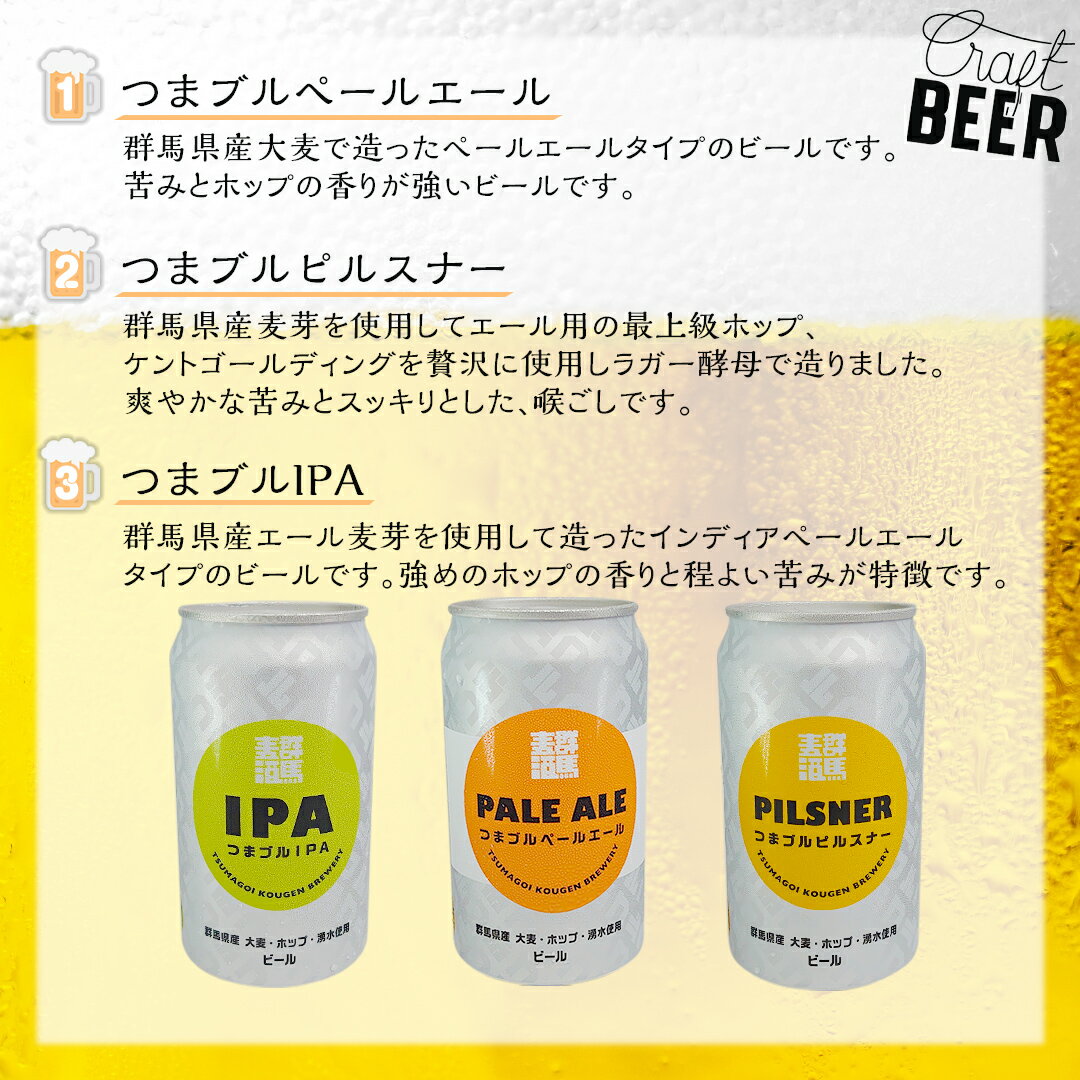 【ふるさと納税】 群馬麦酒6缶セット 【 熨斗 対応品 】 ビール クラフトビール 嬬恋高原ブルワリー 330ml 6本 缶ビール 飲み比べ IPA セット お歳暮 お中元 熨斗 ギフト 贈り物 父の日