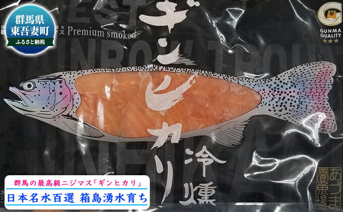 【ふるさと納税】群馬県東吾妻産 最高級ニジマス ギンヒカリ冷燻　【魚貝類・鱒・ます・加工食品・ニジマス・燻製・酒の肴】