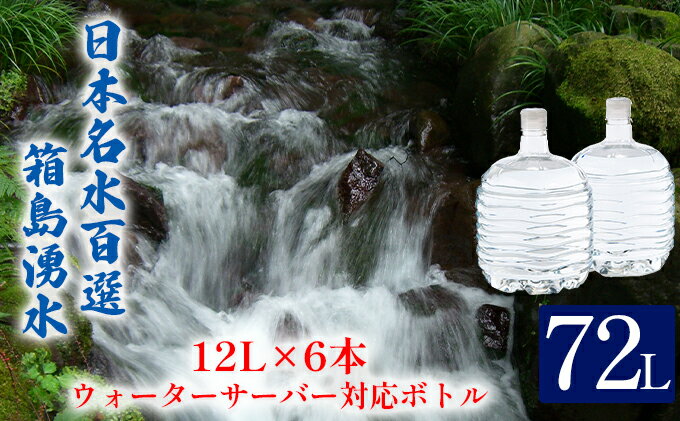 【ふるさと納税】群馬の名水 箱島湧水 エアL 12L×6本 ウォーターサーバー 対応ボトル(2本×3回) 飲料 ドリンク 飲料類 水 ミネラルウォーター 名水 天然水　【 飲料 ドリンク 飲料類 水 ミネラルウォーター 天然水 】