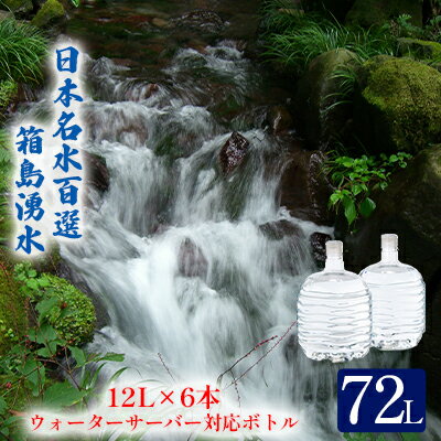 【ふるさと納税】群馬の名水 箱島湧水 エアL 12L×6本 ウォーターサーバー 対応ボトル(2本×3回) 飲料 ドリンク 飲料類…