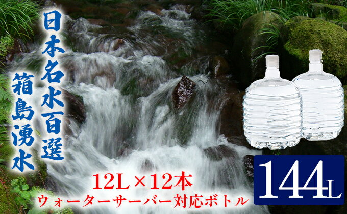 【ふるさと納税】群馬の名水 箱島湧水 エアL 12L×12本 ウォーターサーバー 対応ボトル(2本×6回) 飲料 ドリンク 飲料類 水 ミネラルウォーター 名水 天然水　【飲料・ドリンク・飲料類・水・ミネラルウォーター】