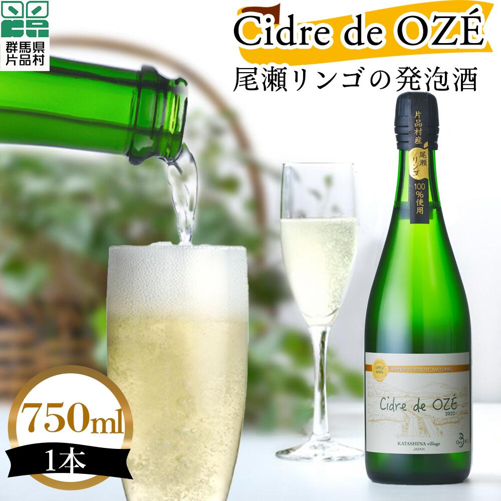 Cidre de OZÉ(尾瀬リンゴの発泡酒) 1本750ml 片品村 発泡酒 シードル りんご