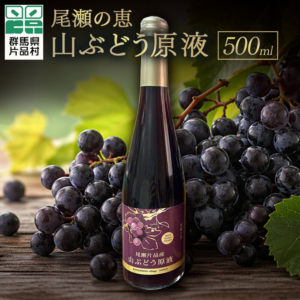 尾瀬の恵 山ぶどう原液 500ml 山ぶどう 尾瀬 片品村産