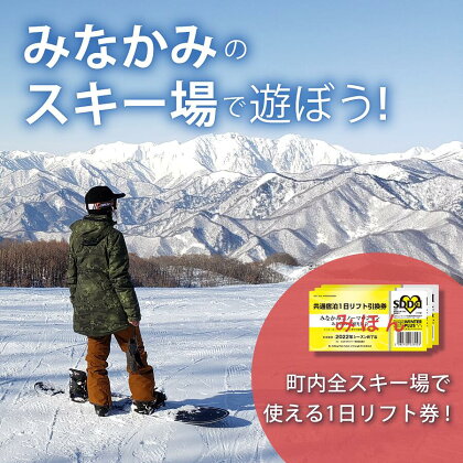 群馬 みなかみ町 スキー場共通1日リフト券(引換券)3枚 スキー スノボー スキー場 リフト券
