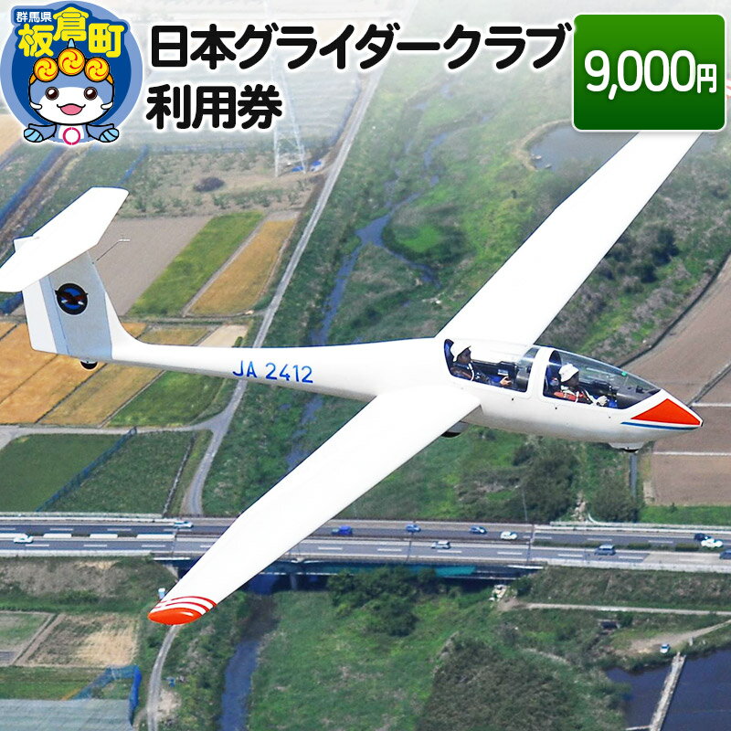 日本グライダークラブ 利用券 9,000円 チケット グライダー 体験