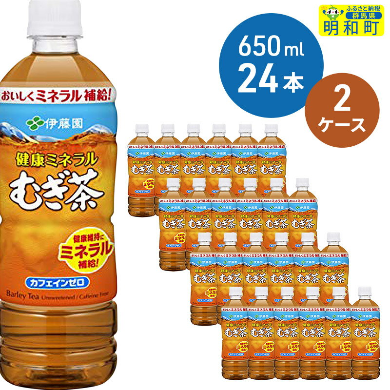 44位! 口コミ数「0件」評価「0」伊藤園 健康ミネラルむぎ茶 ＜650ml×24本＞【2ケース】