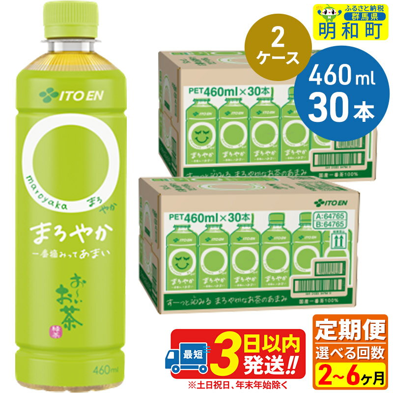 【ふるさと納税】《定期便2～6ヶ月》選べる定期便！お～いお茶〇やか＜460ml×30本＞【2ケース】