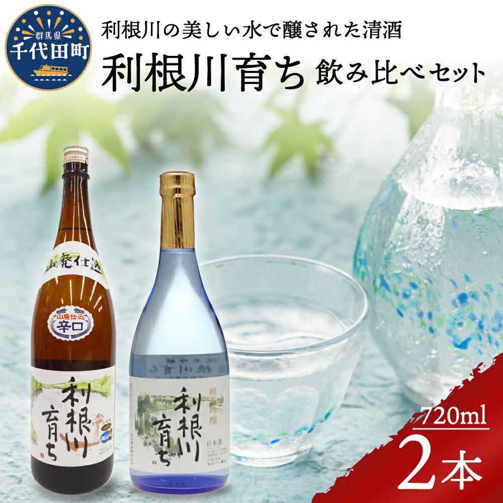 日本酒 清酒 [利根川育ち] 地酒 2本 セット[山川酒造]晩酌 純米吟醸 本醸造 お酒 酒 冷酒 熱燗 飲み比べ 詰め合わせ 送料無料 お取り寄せ ギフト 贈り物 贈答用 プレゼント おすすめ コロナ 群馬 千代田町