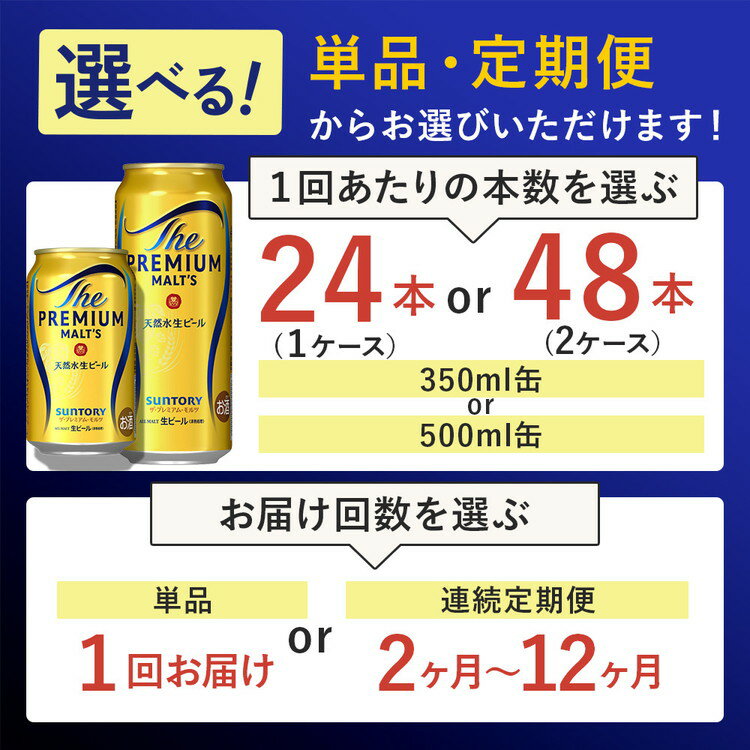【ふるさと納税】【選べる容量・配送回数】サントリー ザ・プレミアム・モルツ（萩原酒店）