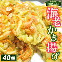 【ふるさと納税】業務用手揚げ天ぷら(海老かき揚げ)40個|レンジ調理 レンチン 冷凍食品 惣菜 おかず 天丼 簡単調理 時短