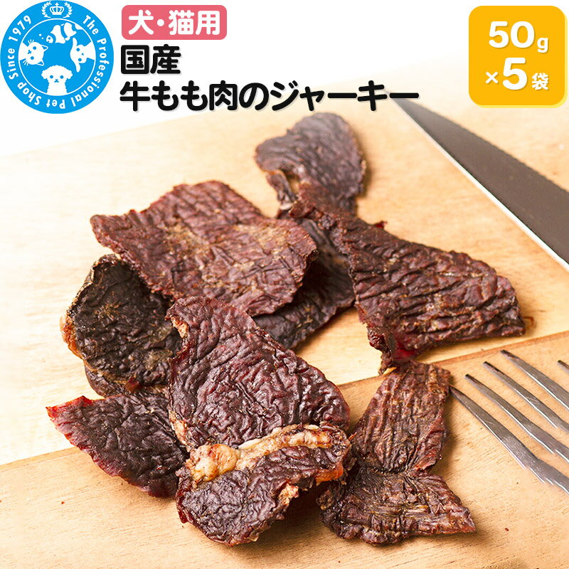 国産 牛もも肉のジャーキー 50g×5袋