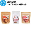 小動物用品人気ランク24位　口コミ数「0件」評価「0」「【ふるさと納税】USAYAMA いちご食べ比べ3種セット」