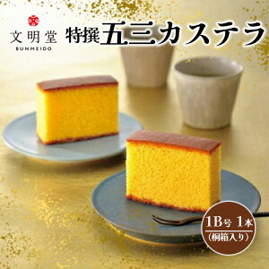 【ふるさと納税】特撰五三カステラ1B号U(桐箱) 1本入り 【11100-0501】 文明堂 文明堂東京 カステラ 特選カステラ ギフト 埼玉県 さいたま市 送料無料