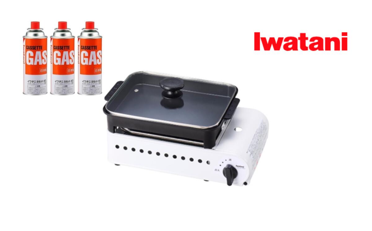 イワタニ カセットガス たこ焼器"プロたこマルチ"+カセットガス3P [11100-1962]スポーツ アウトドア 電化製品 キッチン家電 雑貨 日用品 防災グッズ