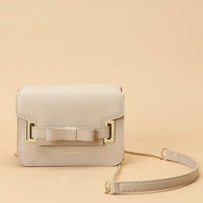 [サマンサタバサ]ショルダーバッグ エムシュシュ 小サイズ グレージュ