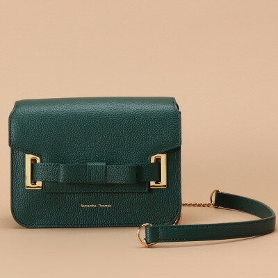 [サマンサタバサ]ショルダーバッグ エムシュシュ 小サイズ グリーン