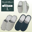 【ふるさと納税】No.039 フィットスリッパ Lサイズ 2足セット / 生活雑貨 洗える 秋冬 送料無料 埼玉県