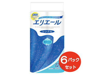 【ふるさと納税】No.160 エリエールトイレットティシュー12ロール（シングル）×6パック ／ トイレットペーパー ティッシュ 送料無料 埼玉県